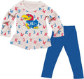 Girls All Over Logo Raglan Shirt and Legging Set - Team Outfit