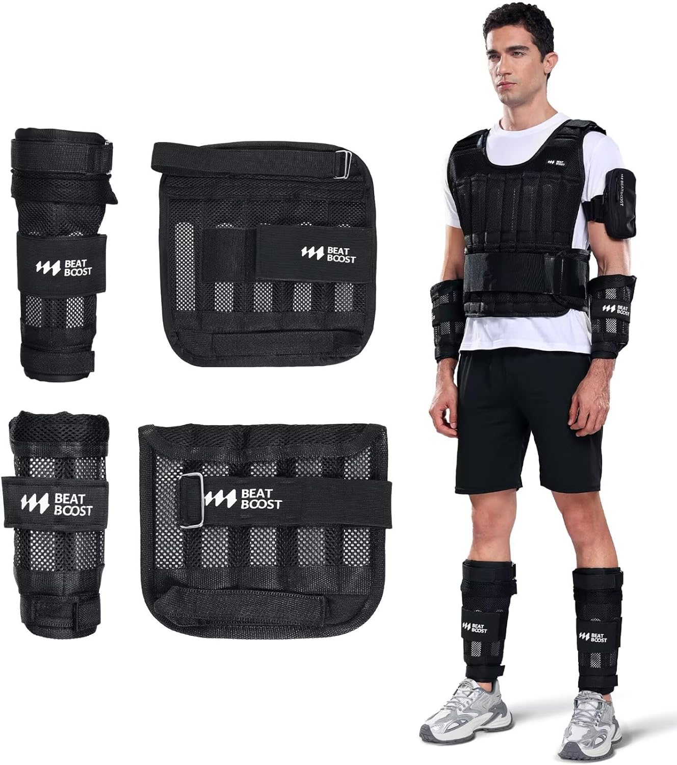 Adjustable Ankle Wrist Weights for Men Walking and Exercise
