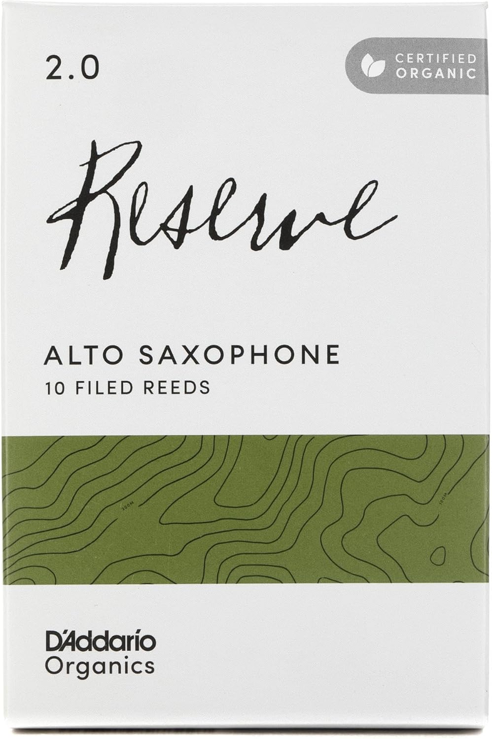 D'Addario Organic Reserve Alto Saxophone Reeds for Musicians