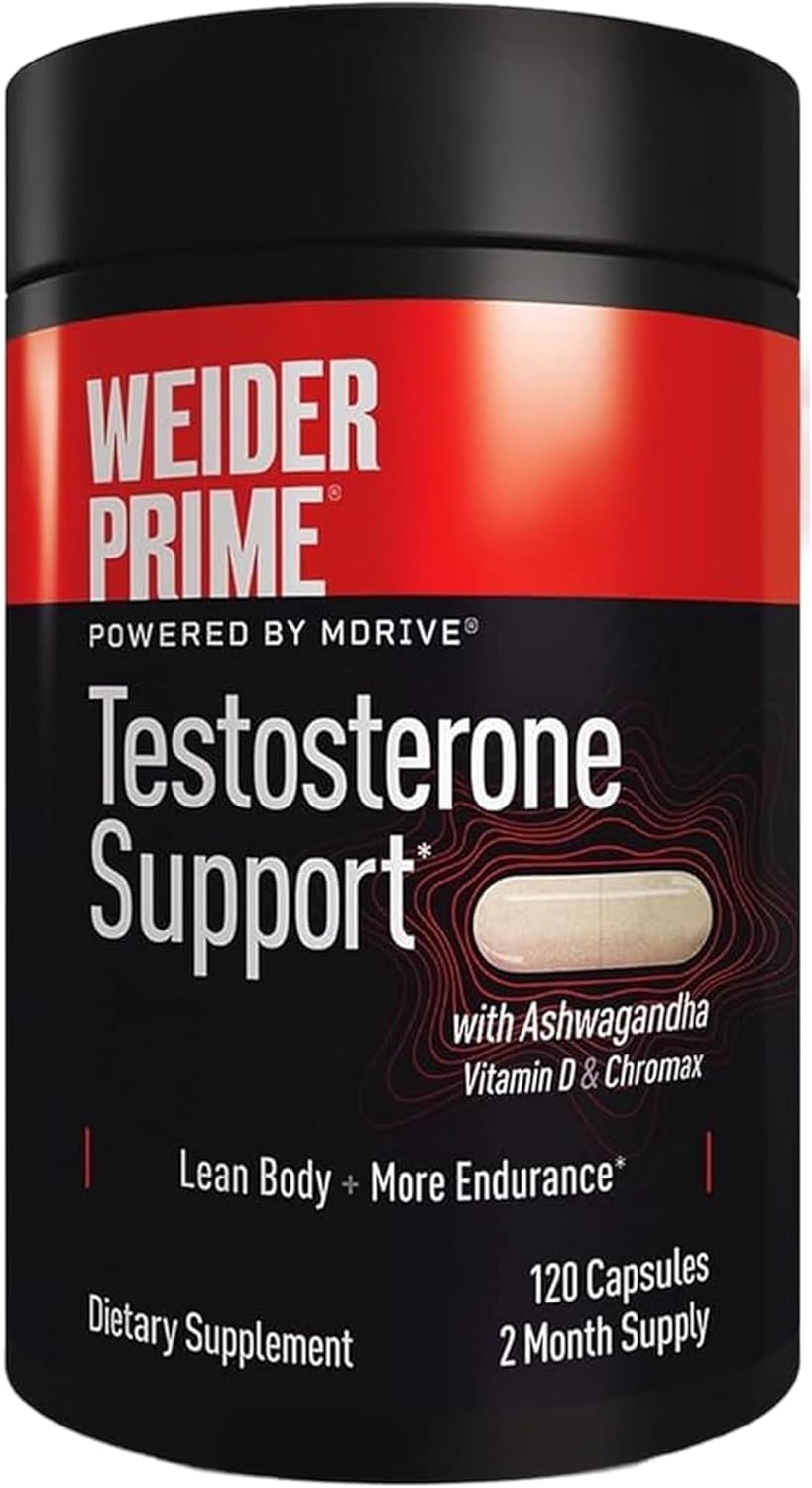 Weider Prime Testosterone Support with Ashwagandha & Zinc