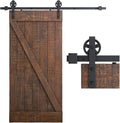 SMARTSTANDARD 6.6 ft Heavy Duty Sliding Barn Door Hardware Kit