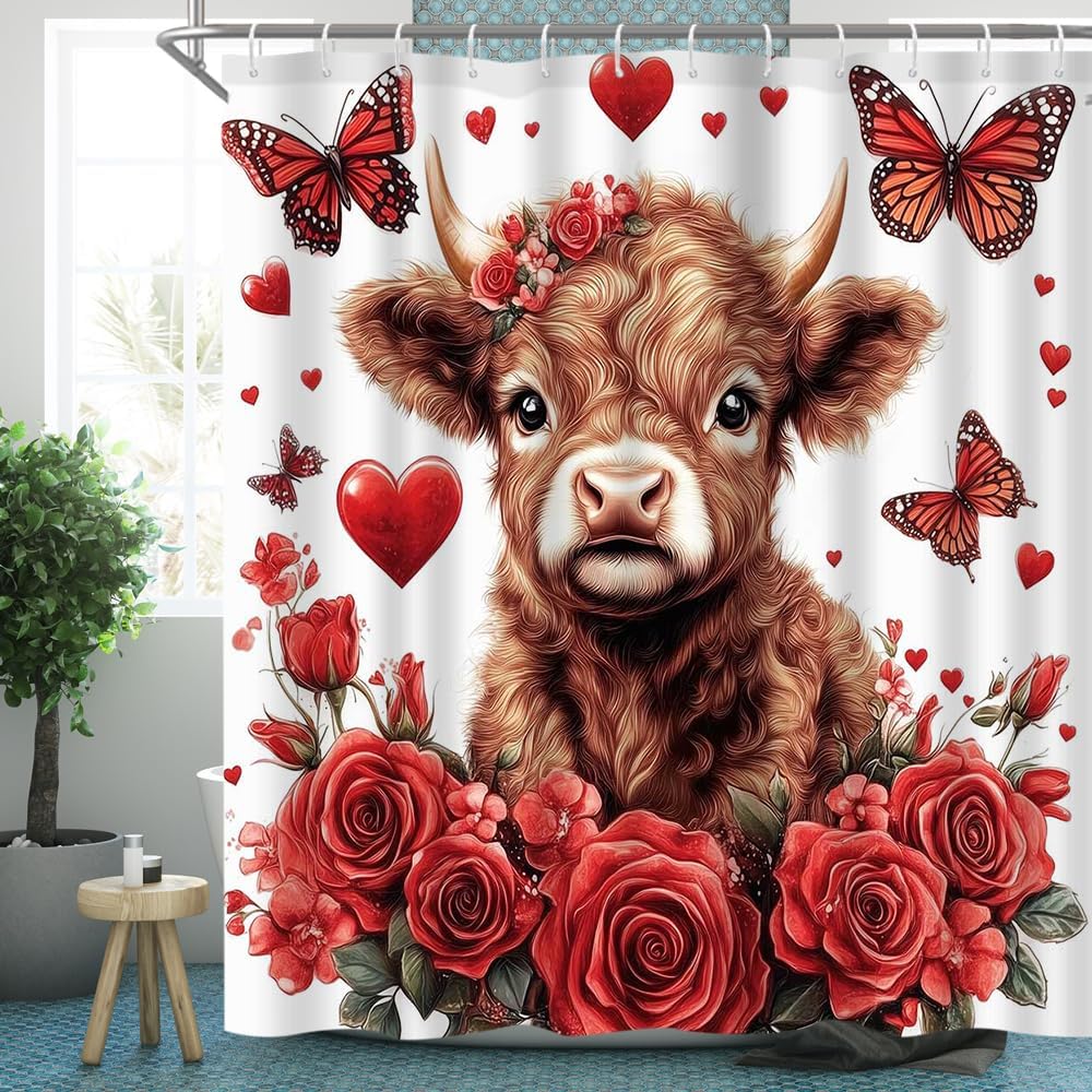 Lofaris Romantic Farmhouse Shower Curtain