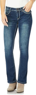 WallFlower Mid-Rise Bootcut Jeans for Juniors with Classic Fit