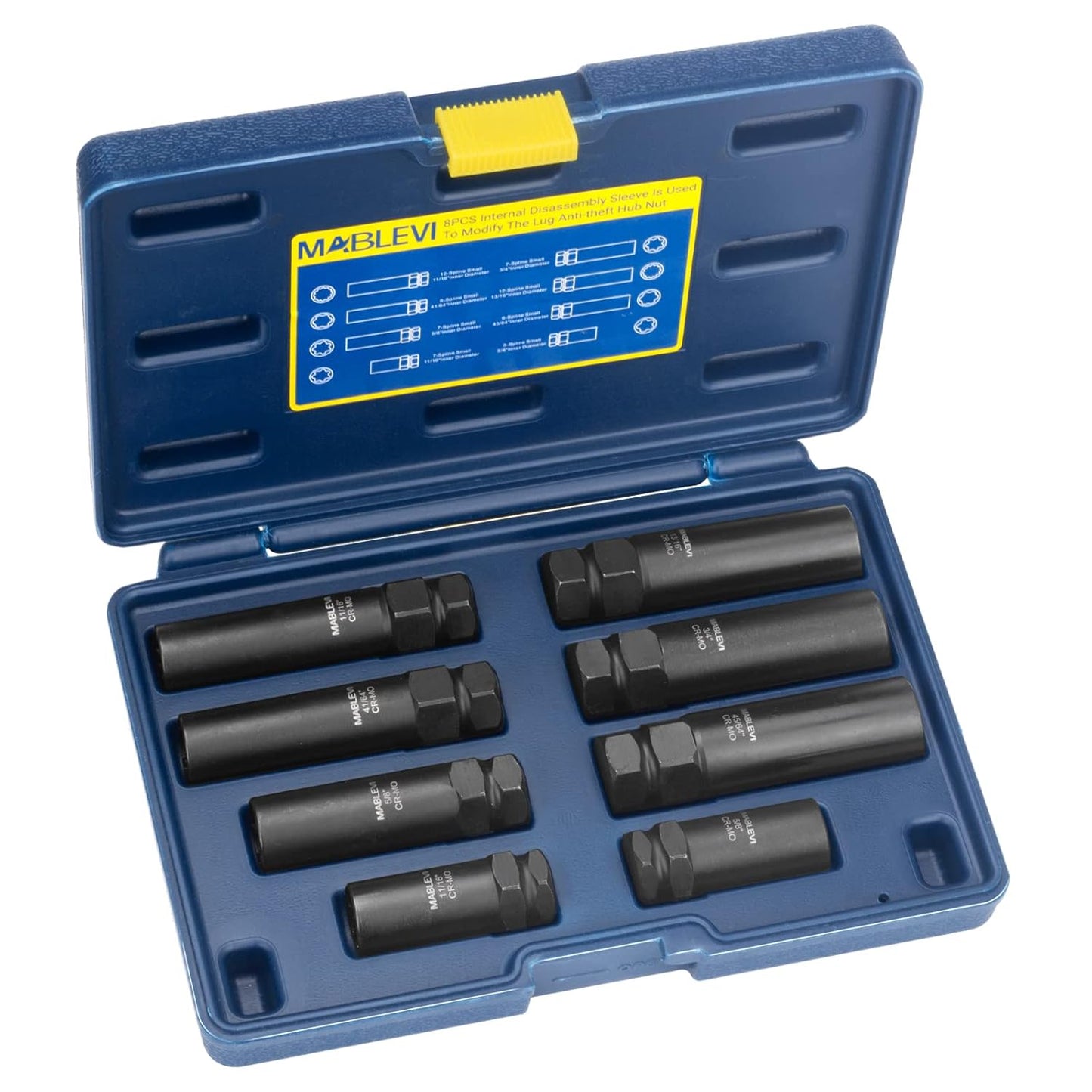 MABLEVI 8PCS Wheel Lock Removal Kit for Easy Lug Nut Access