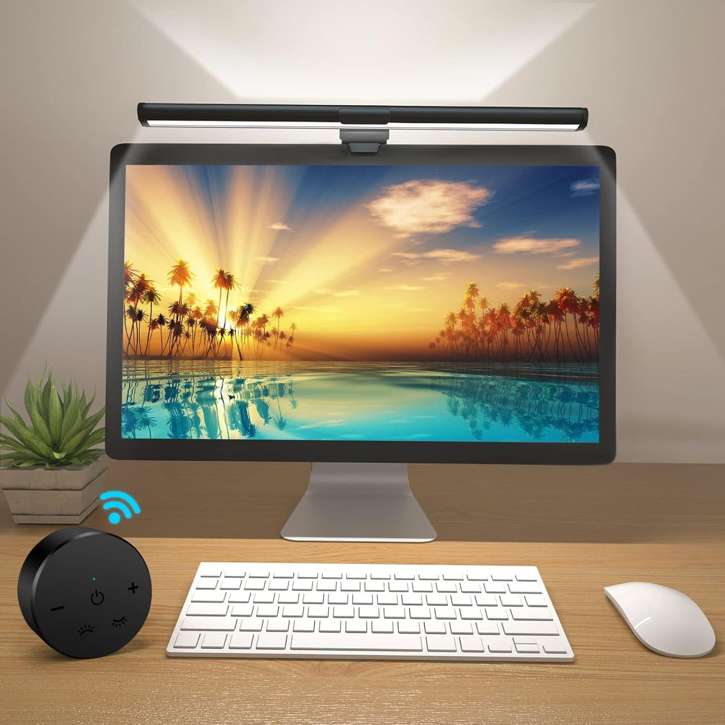 OOWOLF Monitor Light Bar: Eye-Caring Dual Light