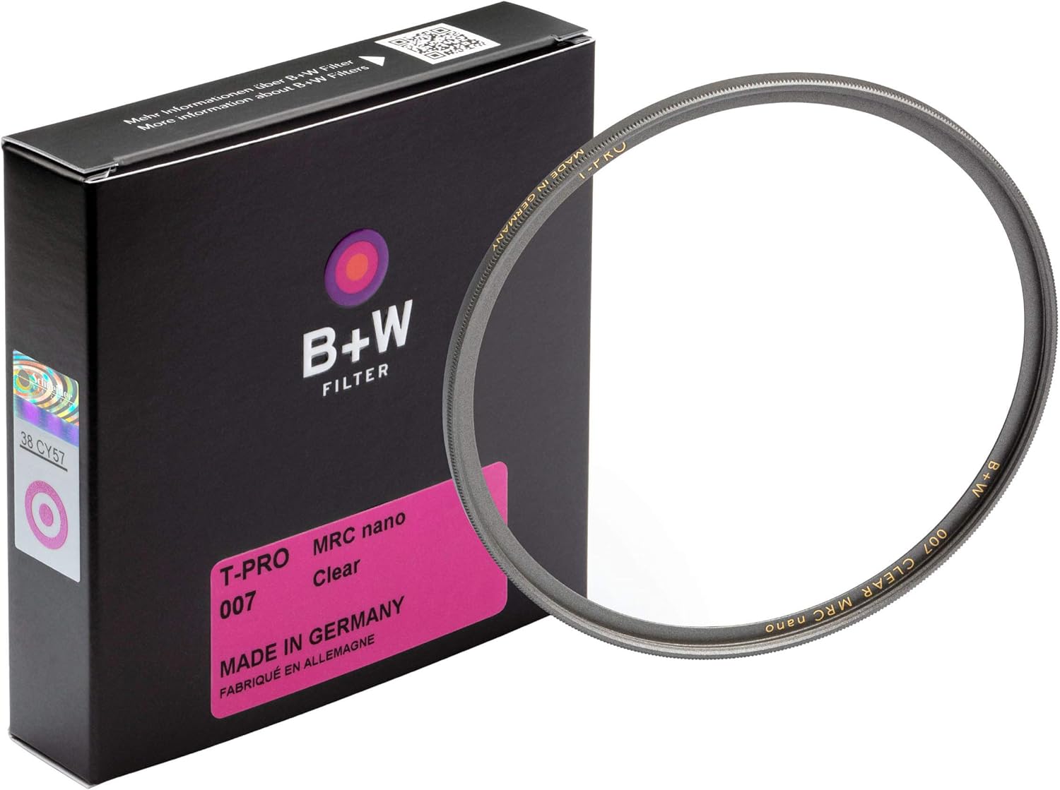 B + W Clear Protection Filter for Camera Lens - Ultra Slim Design