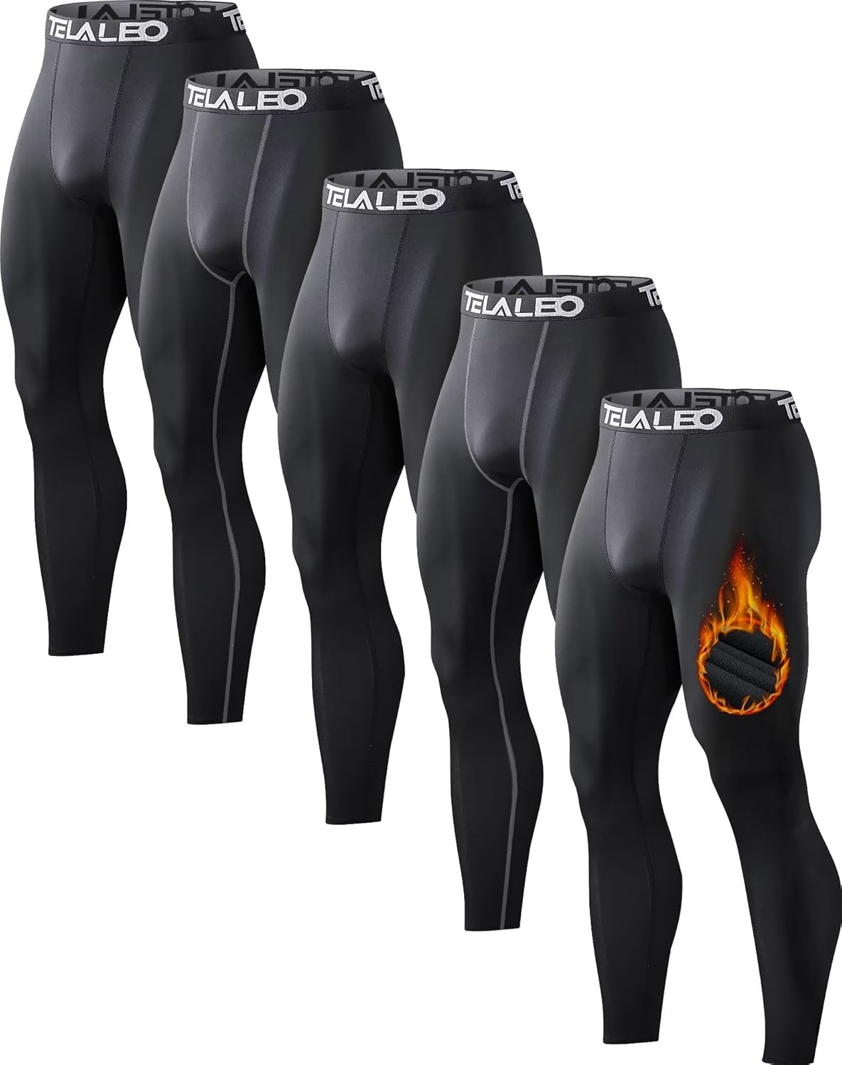 Men's Thermal Compression Pants for Cold Weather Sports Gear