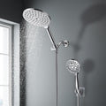 7.5ft Dual Rotatable Shower Head with Handheld Combo - High Pressure