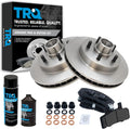 TRQ Front Ceramic Brake Pad & Rotor Kit - Direct Fit Replacement