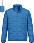 Men's Ultra-Light Packable Puffer Jacket for Traveling and Hiking