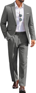 Men Suits Classic Fit 2 Piece Suit Set - Versatile Everyday Blazer One