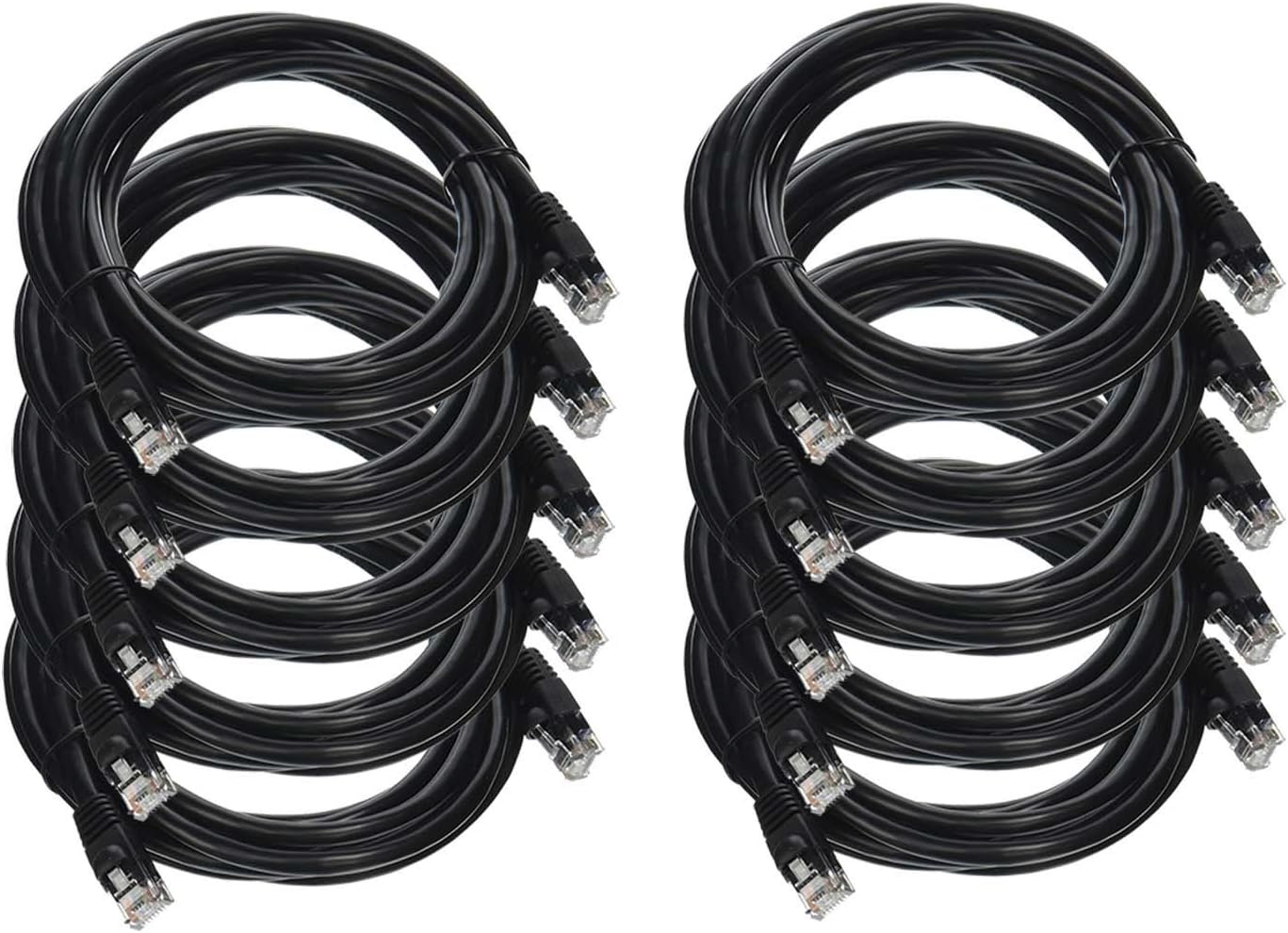 High-Speed Networking: 10-Pack 10' Cat5e Patch Cables