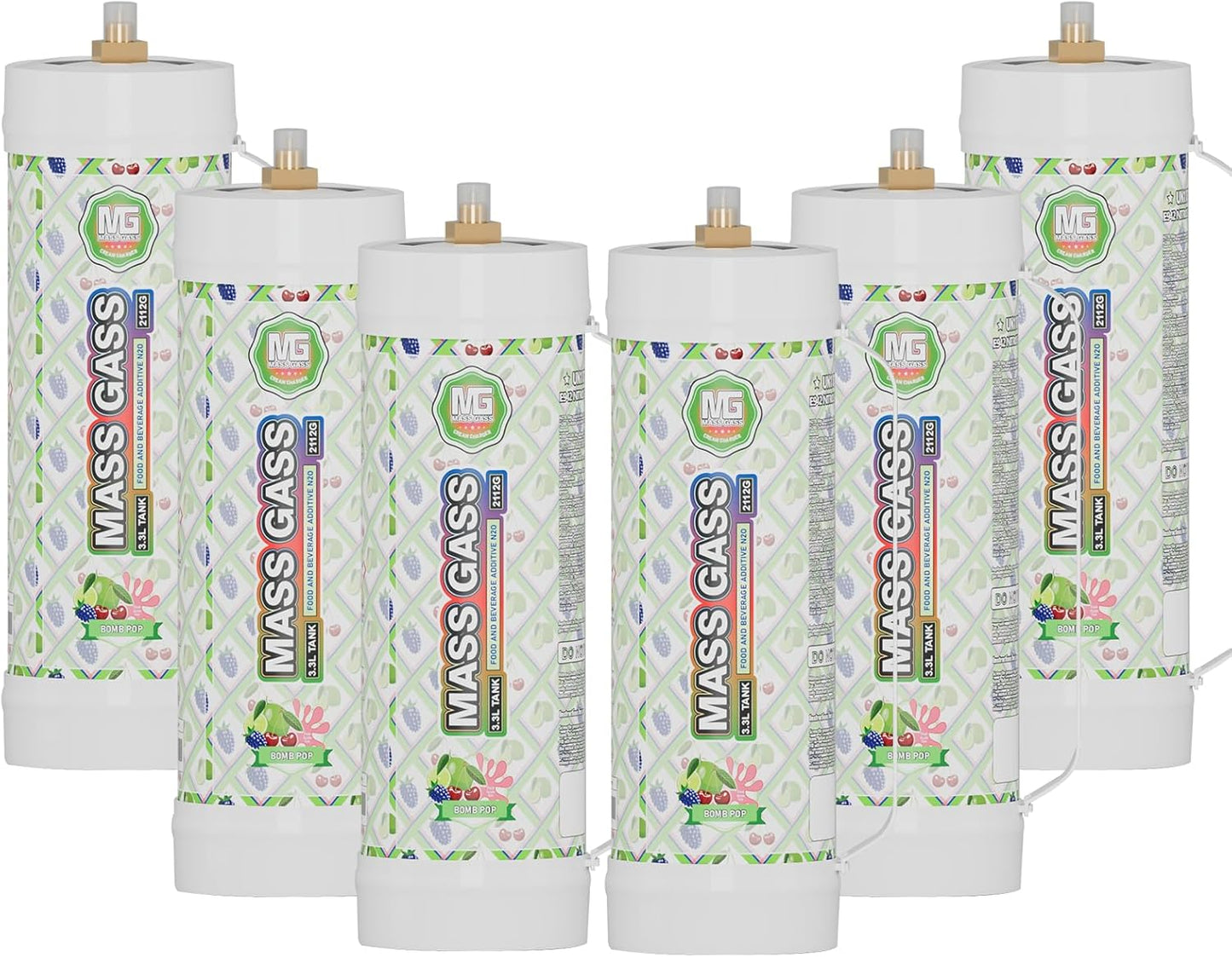 6-Pack Whipped Cream Chargers, 99.9% Food Grade Purity