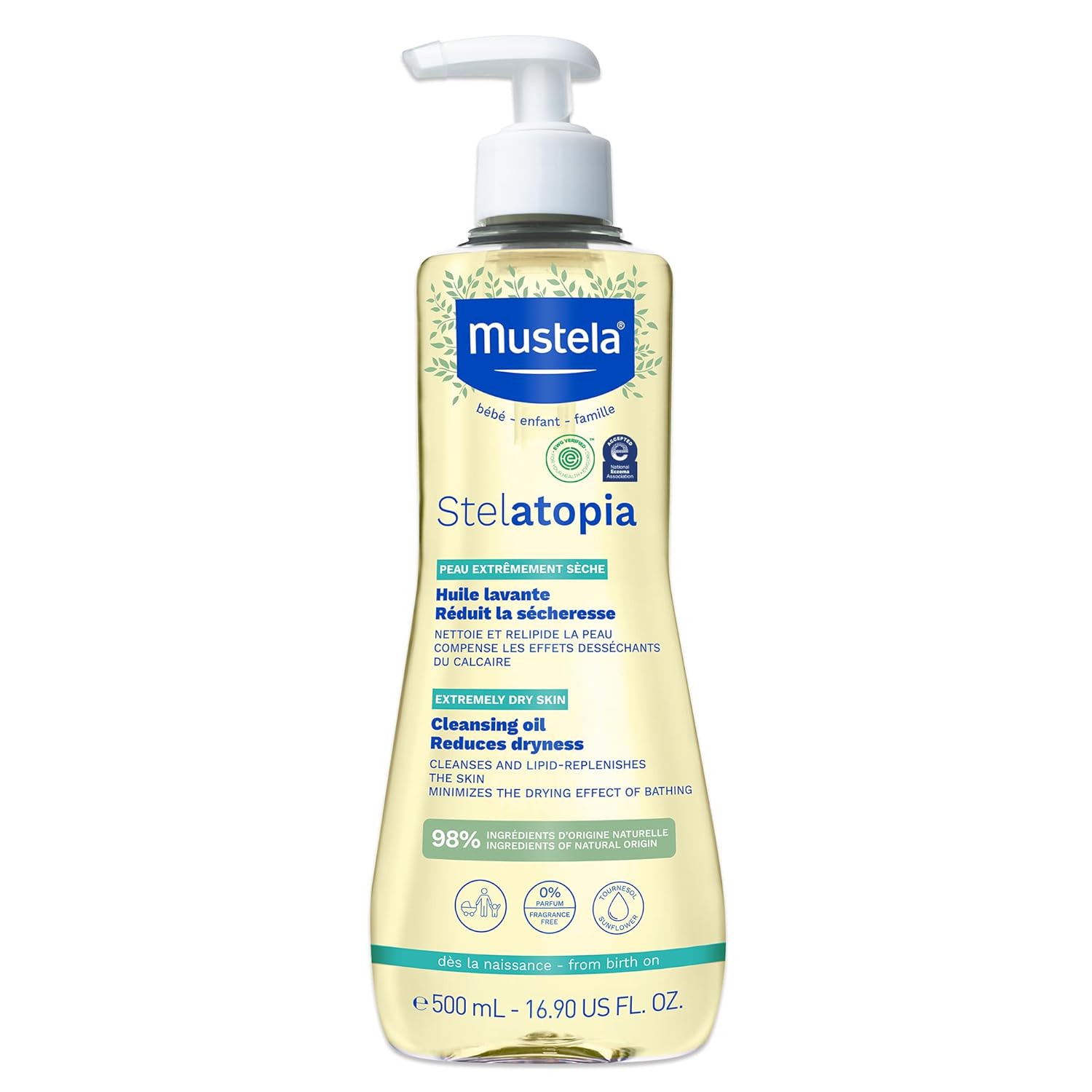 Mustela Eczema-Prone Cleansing Oil - Gentle & Nourishing