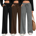 Wide Leg Sweatpants for Women - 3 Pack Comfortable Lounge Joggers