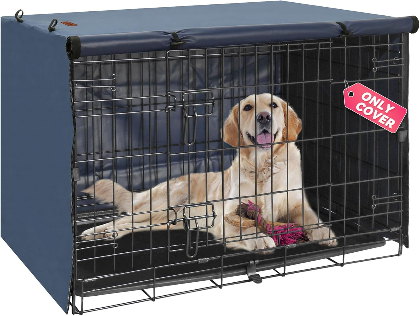 Dog Crate Cover for 48 Inch Crate - Durable Polyester Protection