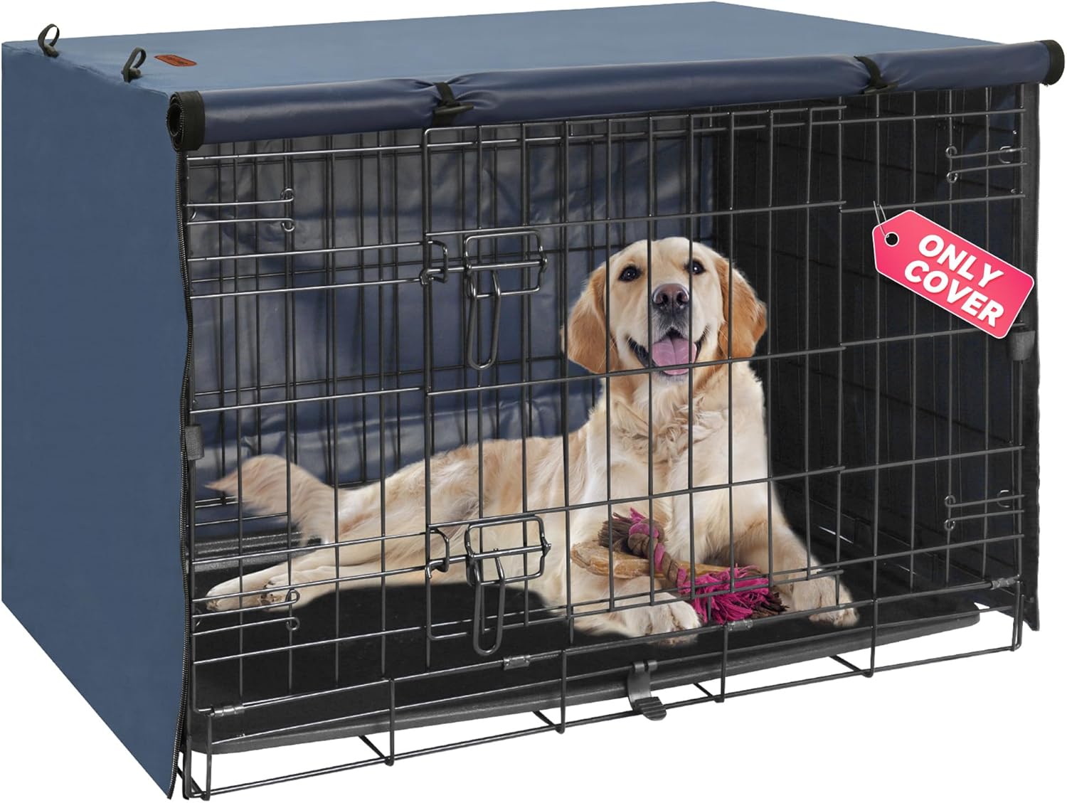 Dog Crate Cover for 48 Inch Crate - Durable Polyester Protection