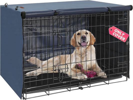 Dog Crate Cover for 48 Inch Crate - Durable Polyester Protection