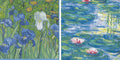 Stylish Caspari Cocktail Napkins, 40 Pack - Van Gogh Floral Design