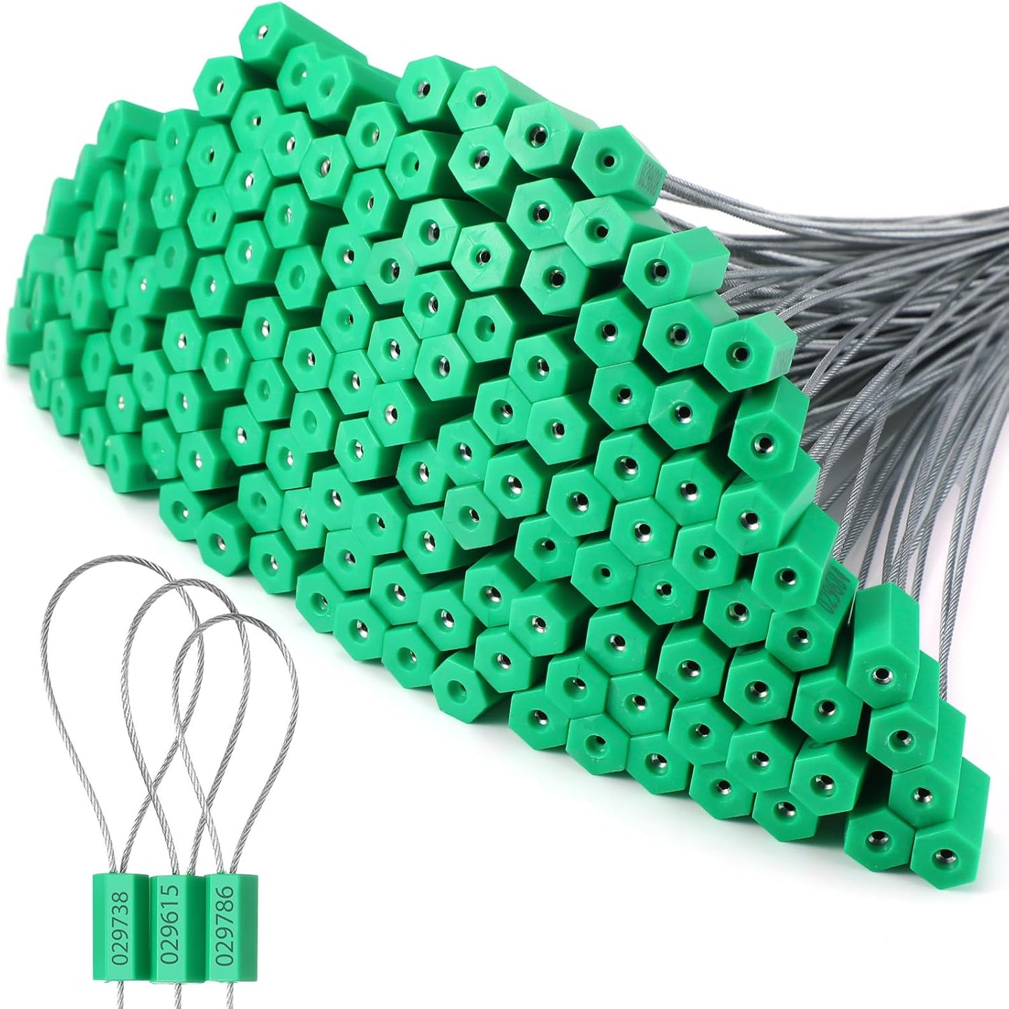 Nuogo 200 Pcs Steel Security Cable Seals for Safe Shipping