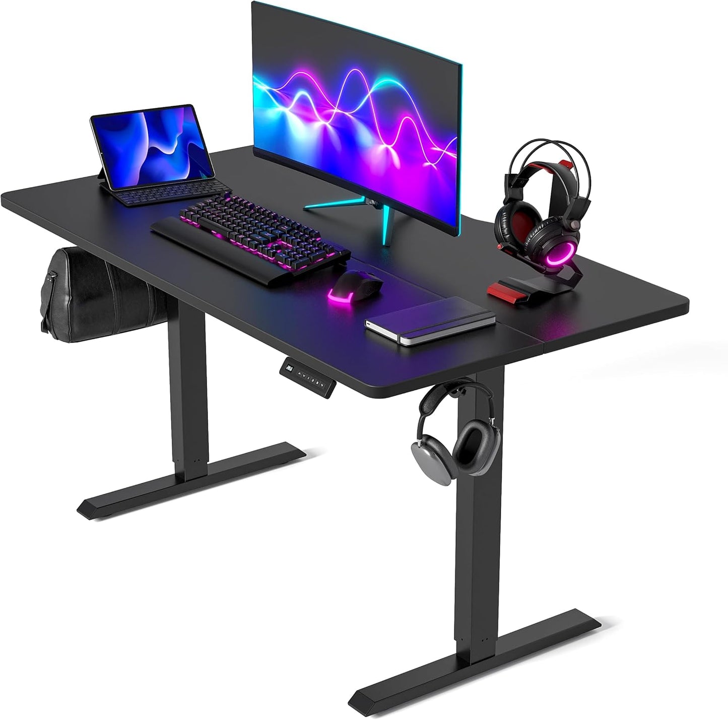 FEZIBO Standing Desk 55 28 Inches Electric Height Adjustable