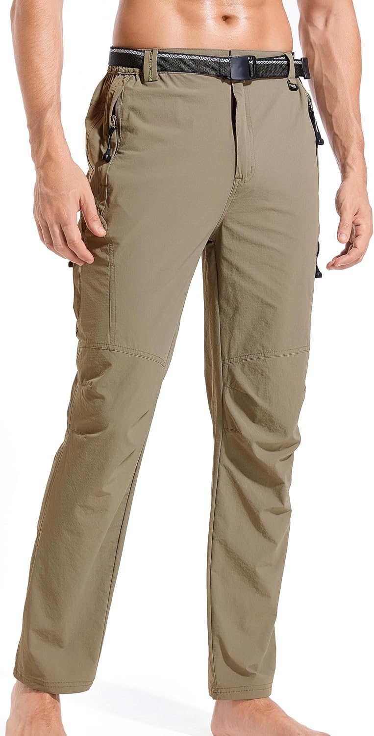 WENRONSTA Men's Hiking Cargo Pants Quick-Dry Waterproof Design