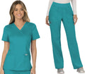 Cherokee Scrub Set For Women Modern Classic Fit Mock Wrap (Style Y22F)