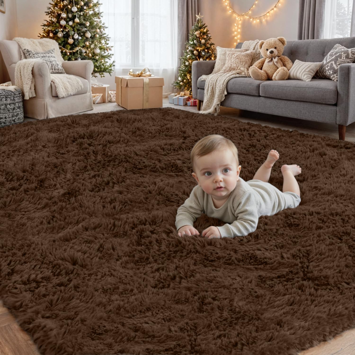 Ultra Soft 6x9 Area Rugs for Living Room and Bedroom Decor