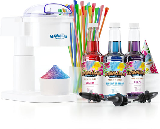 Hawaiian Shaved Ice S700 Kit + Syrups & Extras