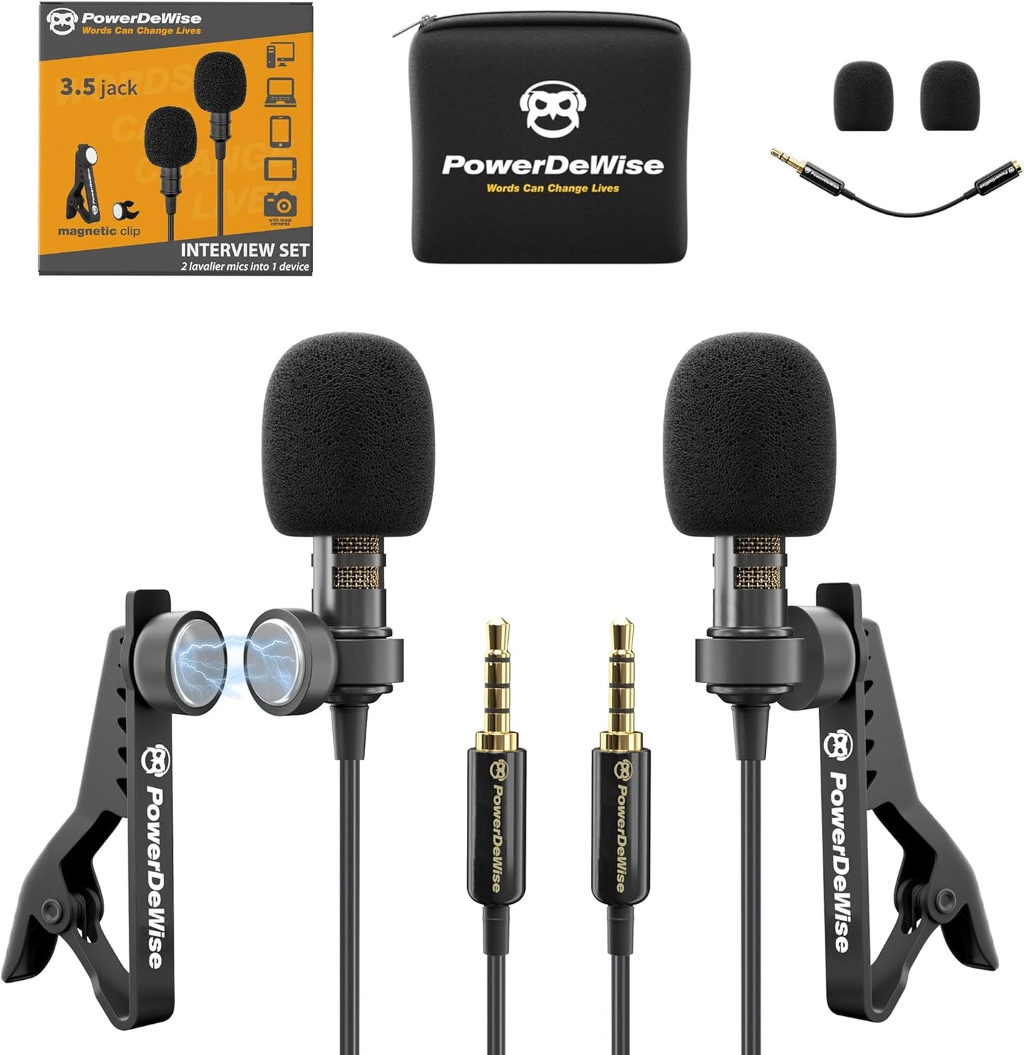 Dual Lav Mic Set for Clear Interviews!