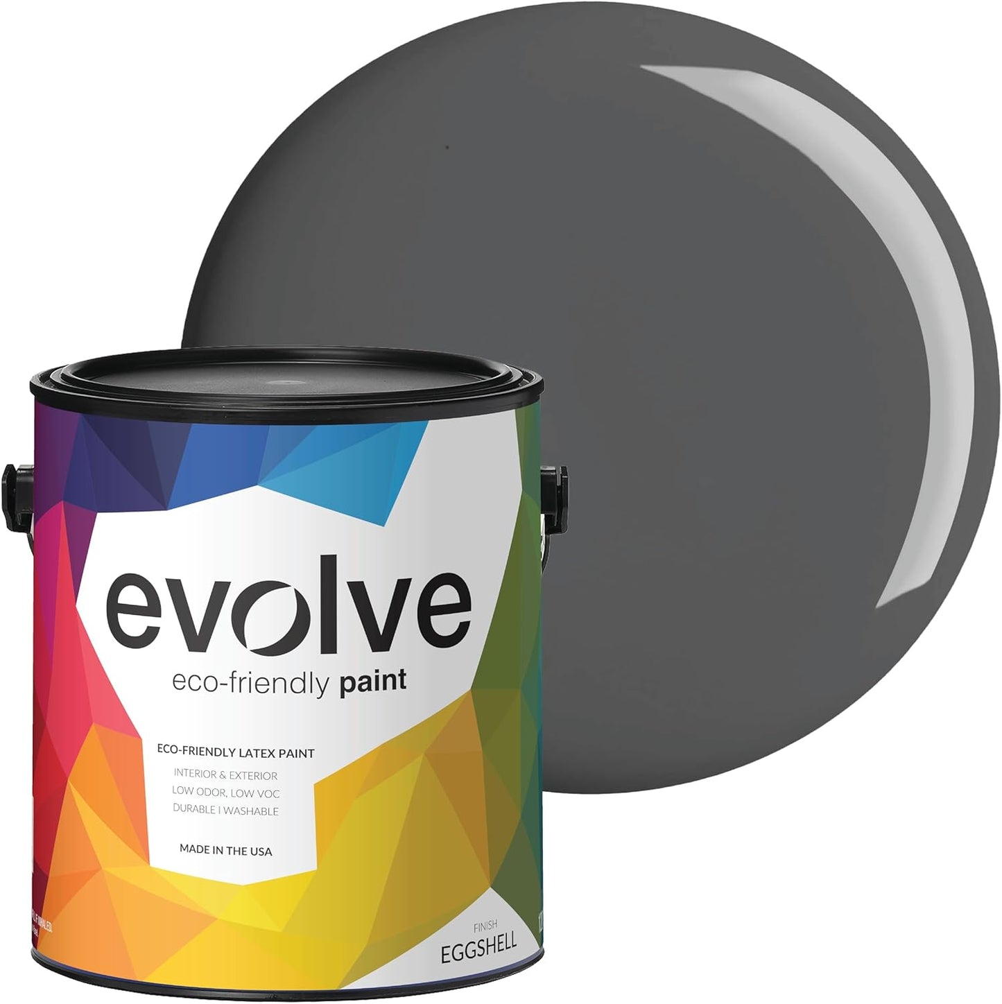 EVOLVE Paint & Primer: Eco-Friendly Eggshell for Interiors & Exteriors