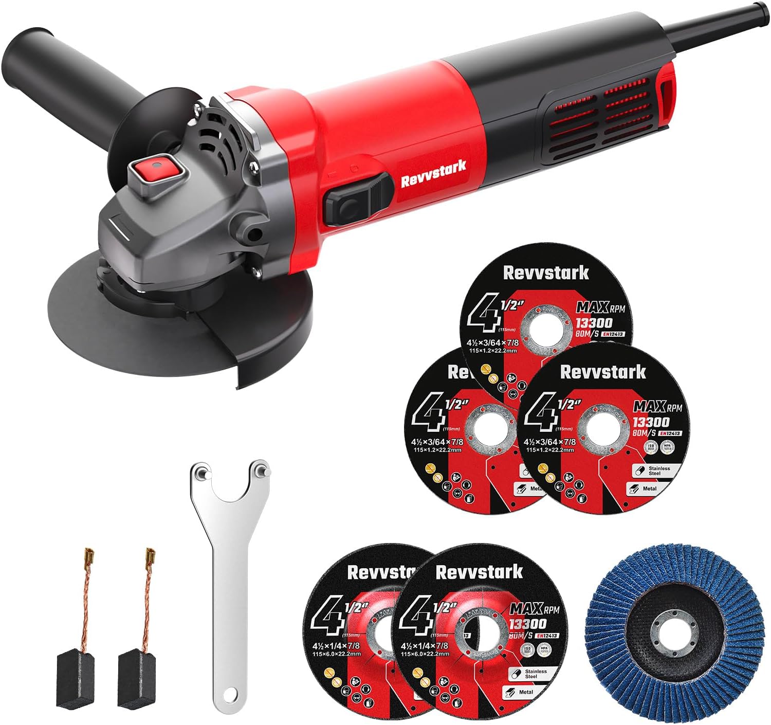 Powerful 7.5-Amp Angle Grinder for Cutting and Grinding Tasks