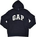 GAP Mens Fleece Arch Logo Pullover Hoodie - Cozy Everyday Staple