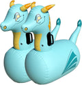 Hearthsong Hop N Go Inflatable Blue Dragon Bouncy Riding Toy - Outdoor