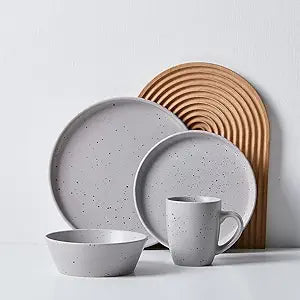 Stone Lain Jade Stoneware Dinnerware Set for Stylish Dining