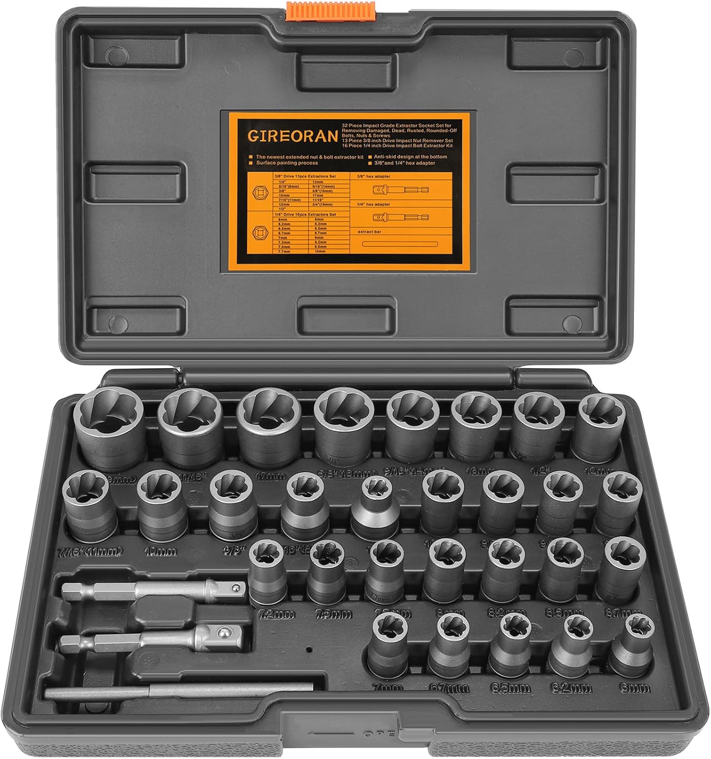 Upgrade Bolt Extractor Kit for Effortless Removal of Damaged Bolts