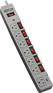 Tripp Lite TLP76MSG Surge Protector Power Strip with 6ft Cord