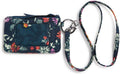 Vera Bradley Cotton Zip ID Case and Lanyard Combo - Fresh-Cut Floral