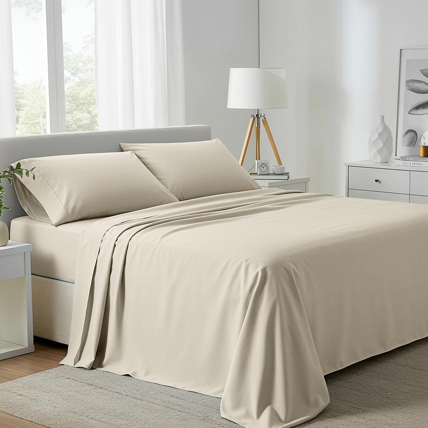 Carressa Linen 100% Egyptian Cotton King Size Sheets Set Review