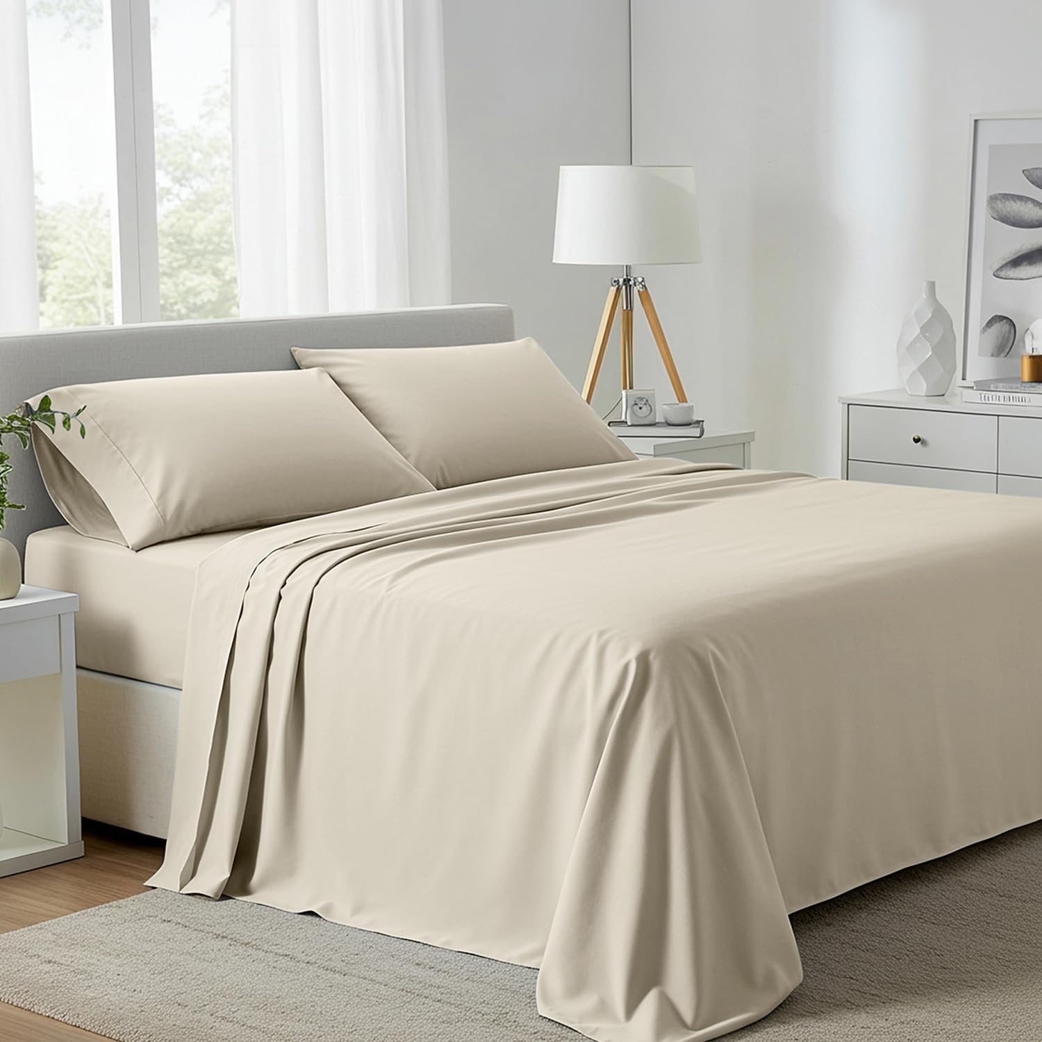 Carressa Linen 100% Egyptian Cotton King Size Sheets Set Review