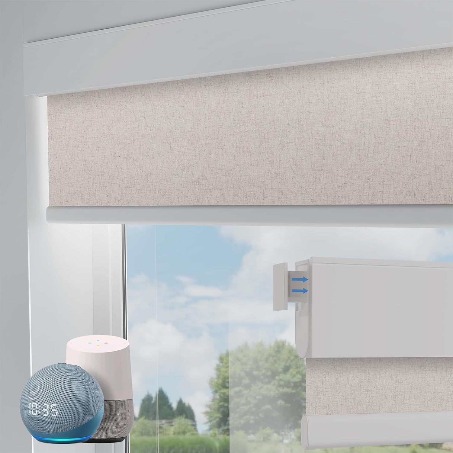 Motorized Blinds No Drill Automatic Blinds for Windows
