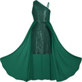 Girls Sequin One Shoulder Formal Dress - Sparkle for Parties