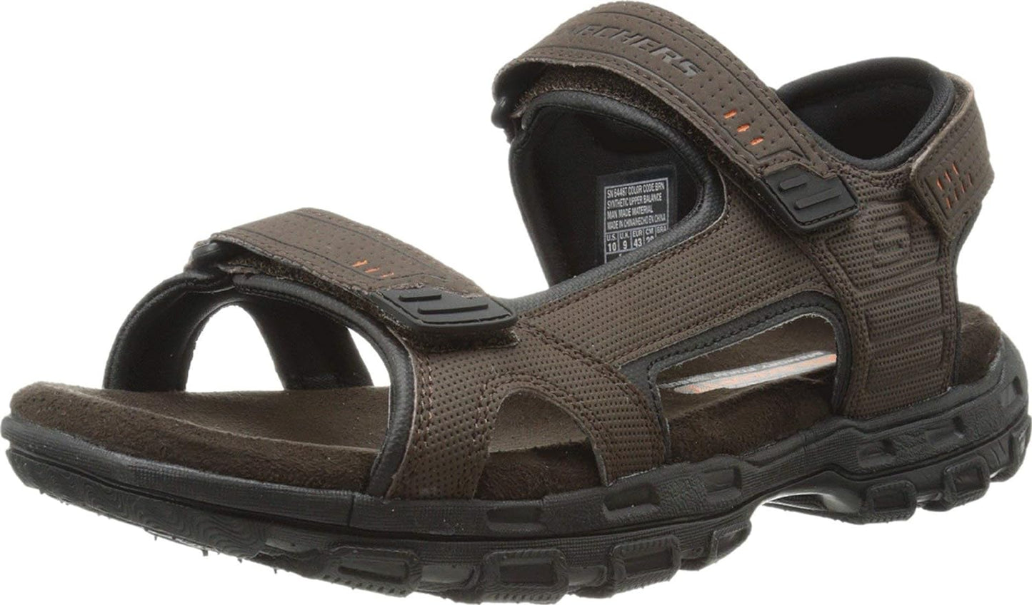 Skechers mens Garver - Louden 64487 Open Toe Fisherman Sandals