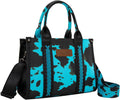Wrangler Cow Print Tote Bag for Women - Western Top Handle Handbag
