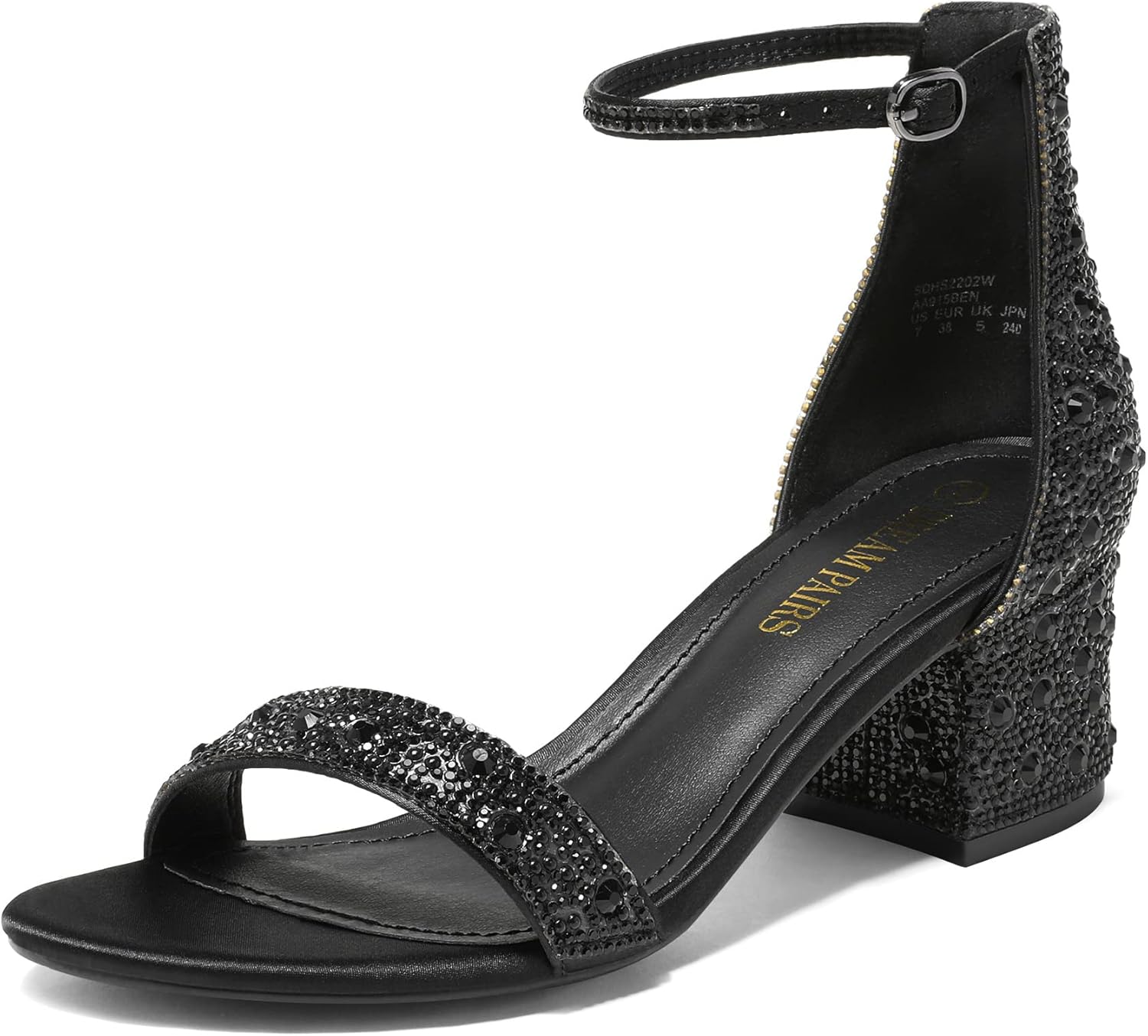 DREAM PAIRS Womens Low-Chunk Low Heel Pump Sandal for Elegance