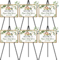63 in Display Easel Stand - 6-Pack Folding Adjustable Metal Easels