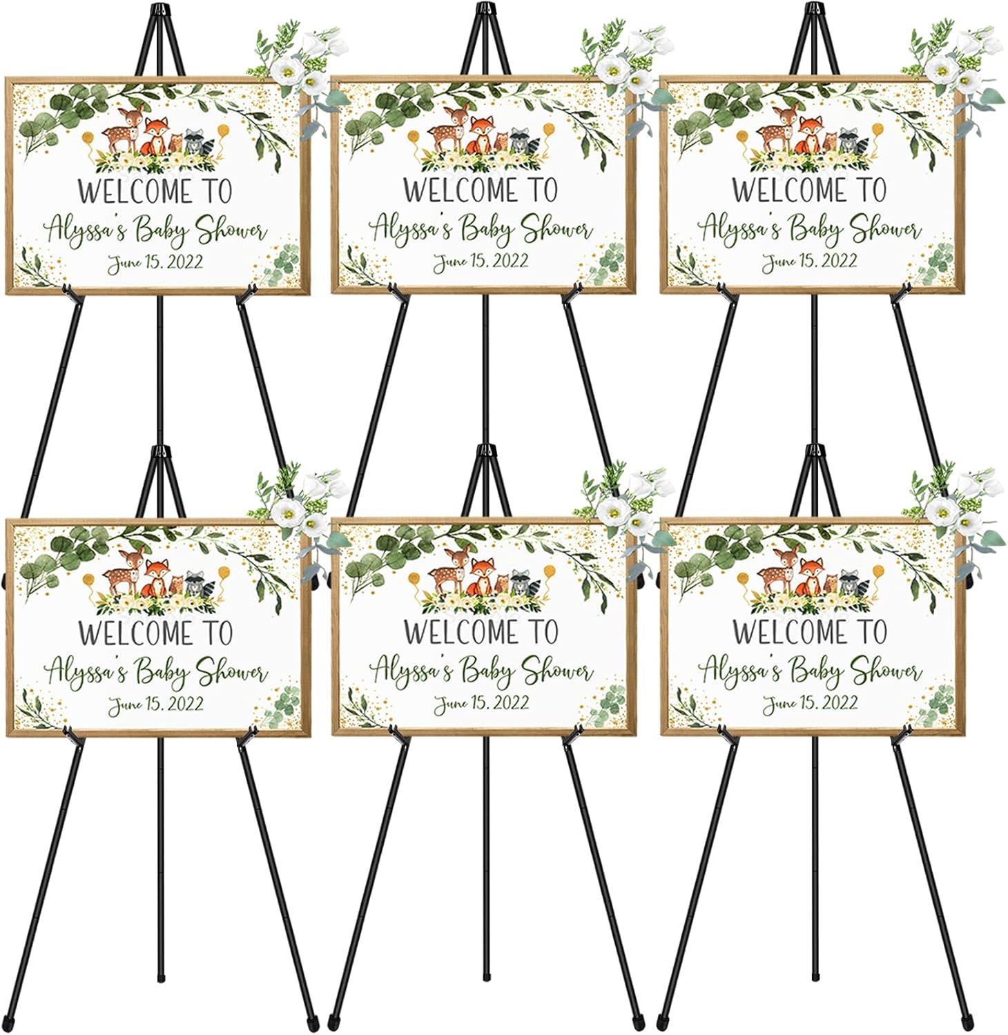 63 Inch Display Easel Stand for Wedding Sign and Art Display