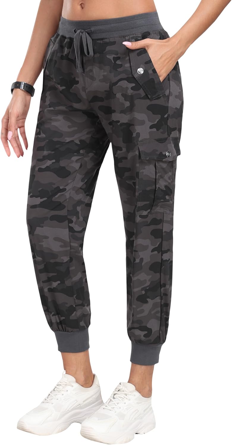 MoFiz Women's Outdoor Cargo Pants for Hiking and Travel