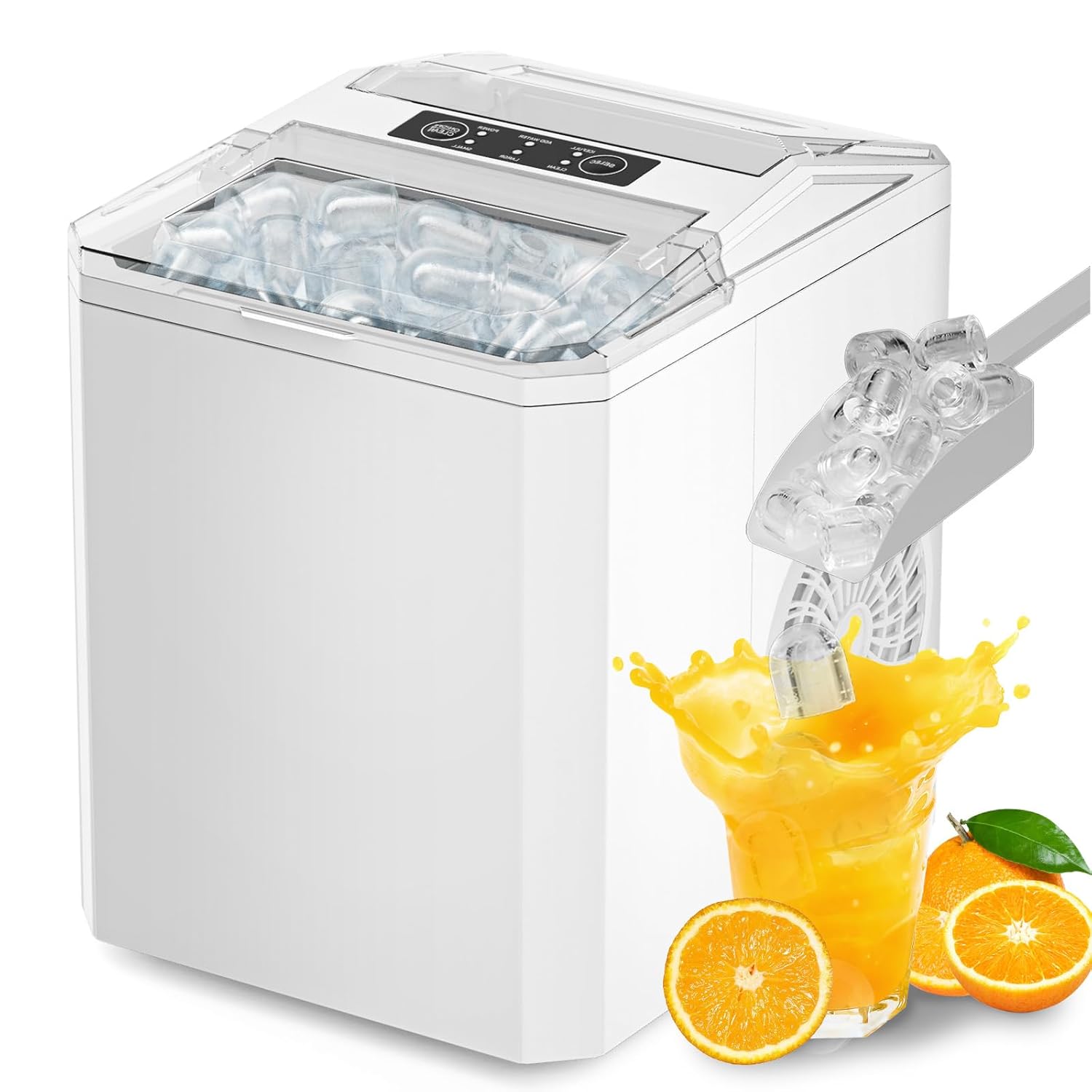 Portable Ice Maker for Home and RV - Quick Ice Production