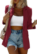 KIRUNDO Womens Blazer 2025 Oversized Long Sleeve Button Open Front 4-6